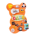 Montessori Busy Board – Orange Bjørn