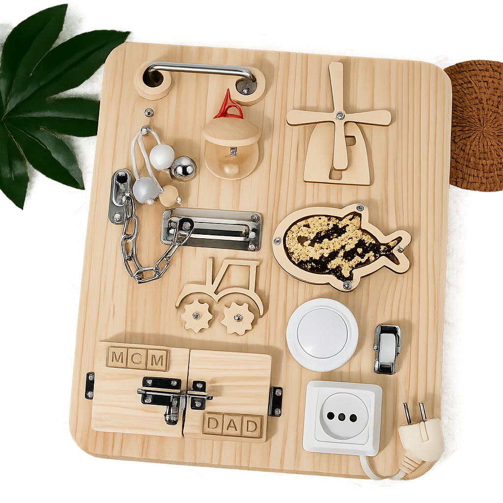 Montessori Busy Board – Fiskeskæl