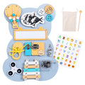 Montessori Busy Board – Blå Bjørn