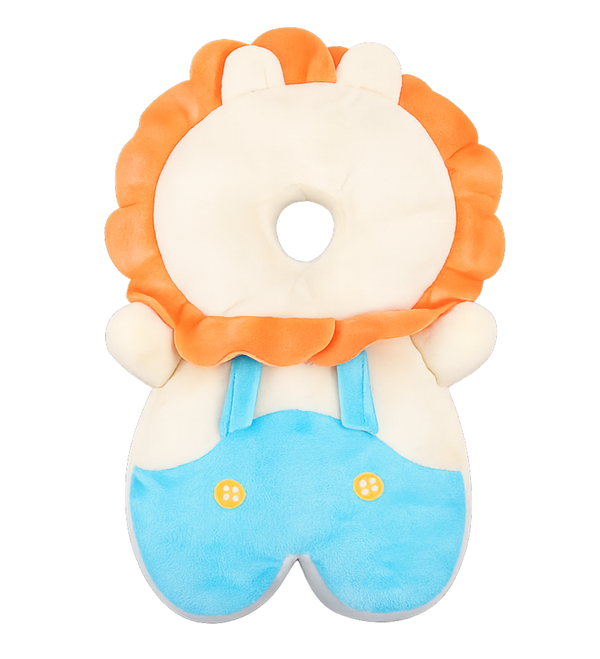 Baby Beskyttelsespude - Orange/Blå Løve
